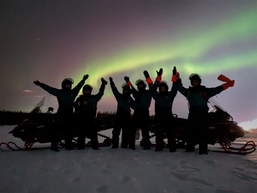 Night Safari on Snowmobiles