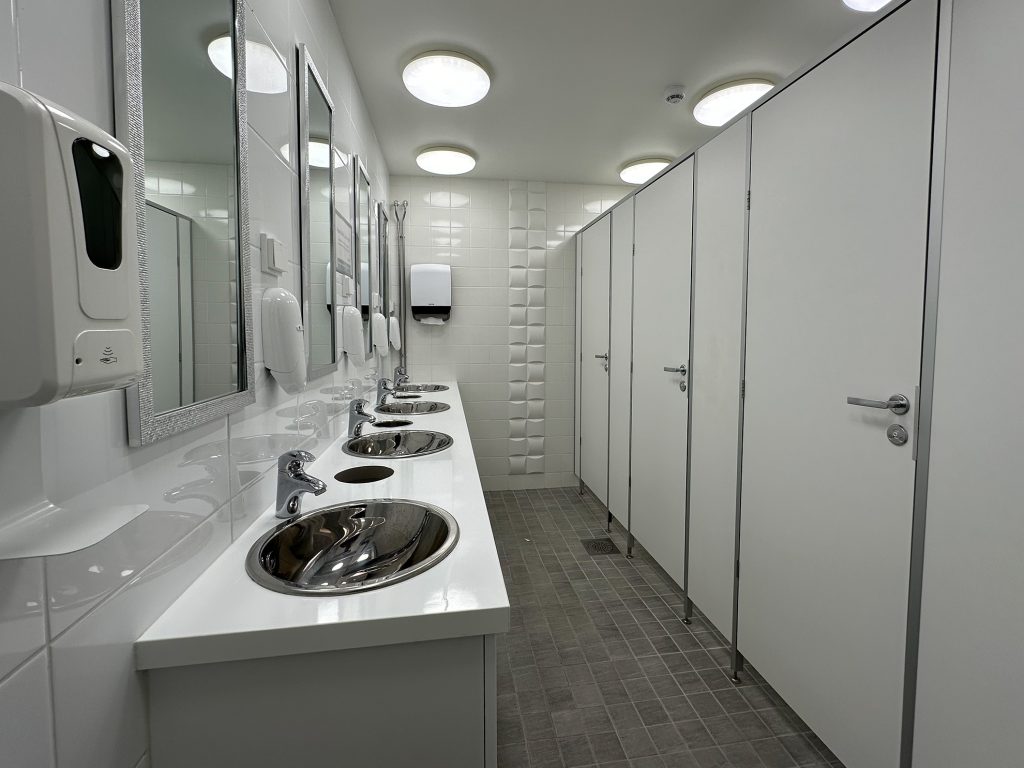Toilets and showers